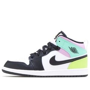 Jordan 1 Mid Pastel Black Toe